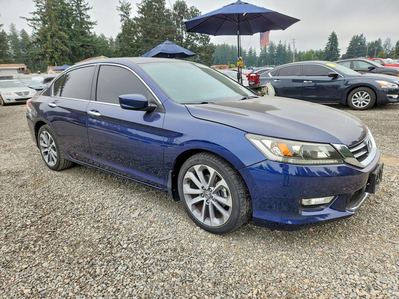 2014 Honda Accord Sport Blue vin: 1HGCR2F57EA075749