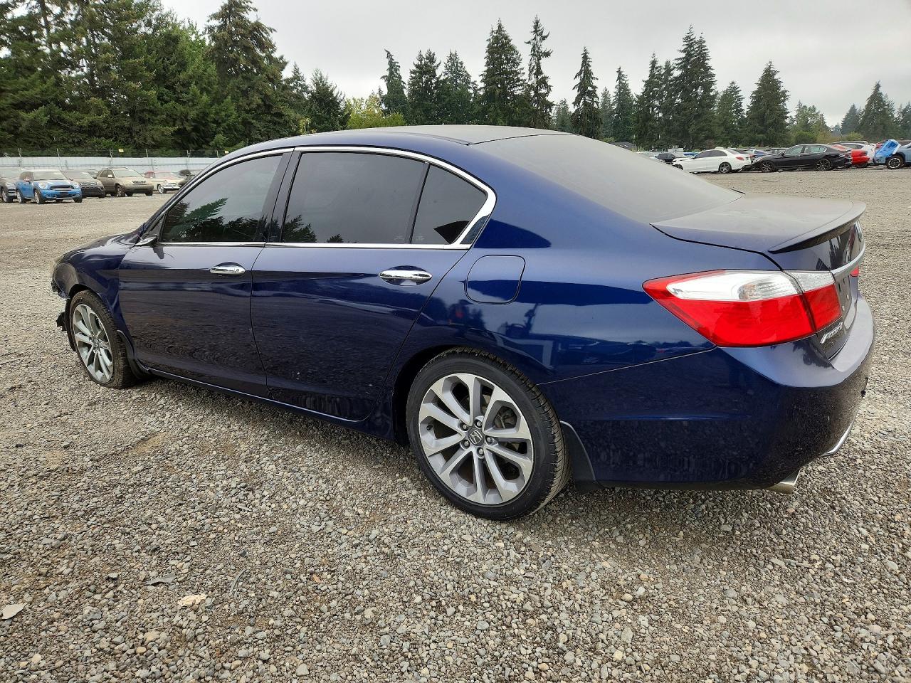 2014 Honda Accord Sport Blue vin: 1HGCR2F57EA075749