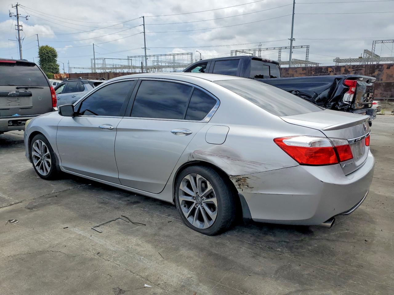 2014 Honda Accord Sport Silver vin: 1HGCR2F57EA079798