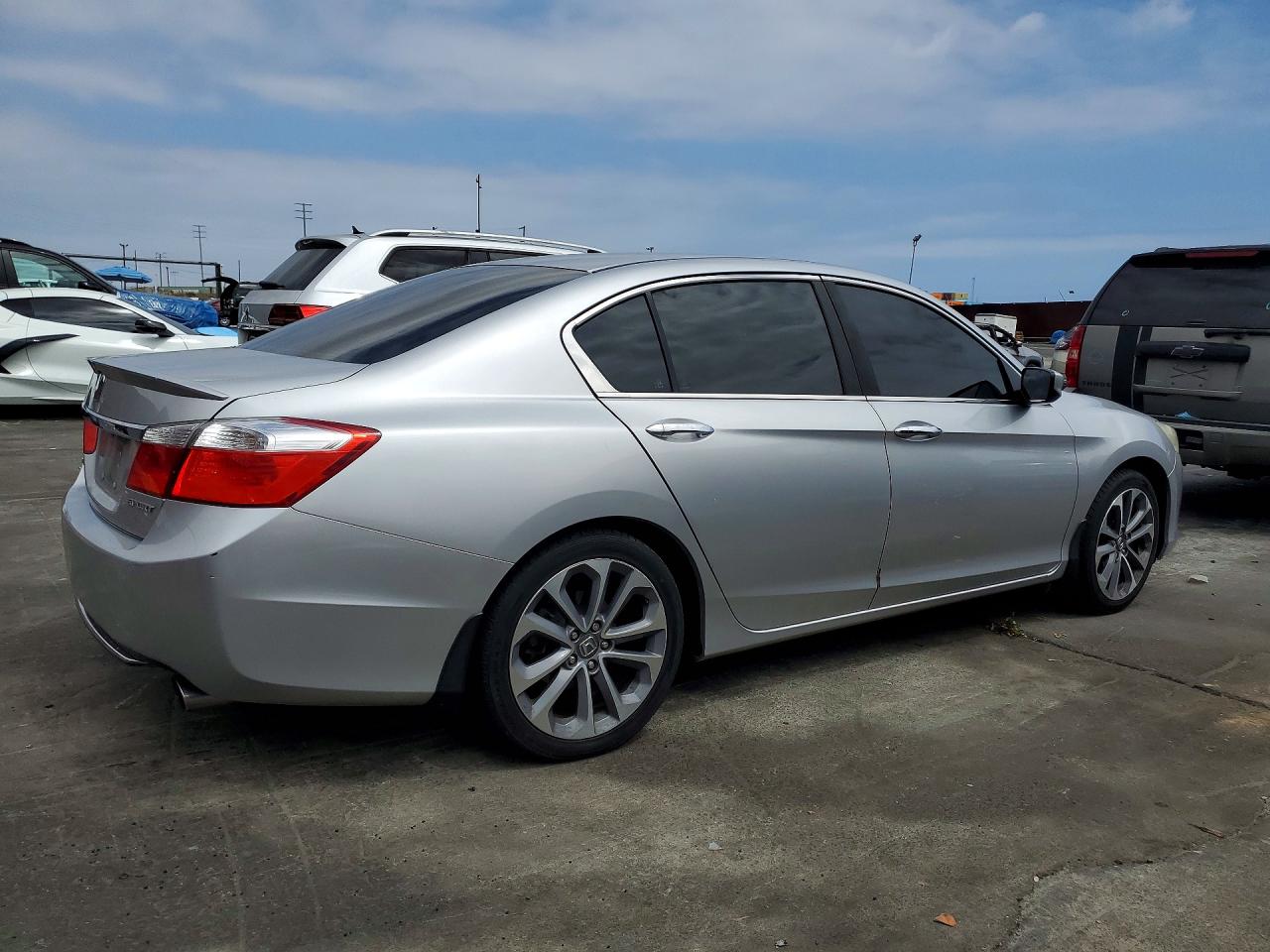 2014 Honda Accord Sport Silver vin: 1HGCR2F57EA079798