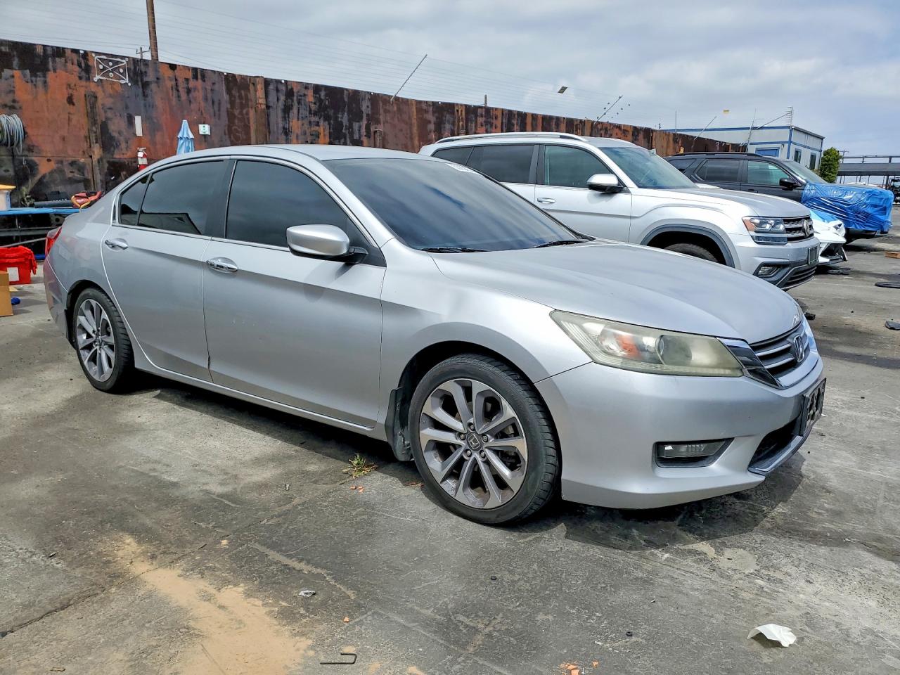 2014 Honda Accord Sport Silver vin: 1HGCR2F57EA079798