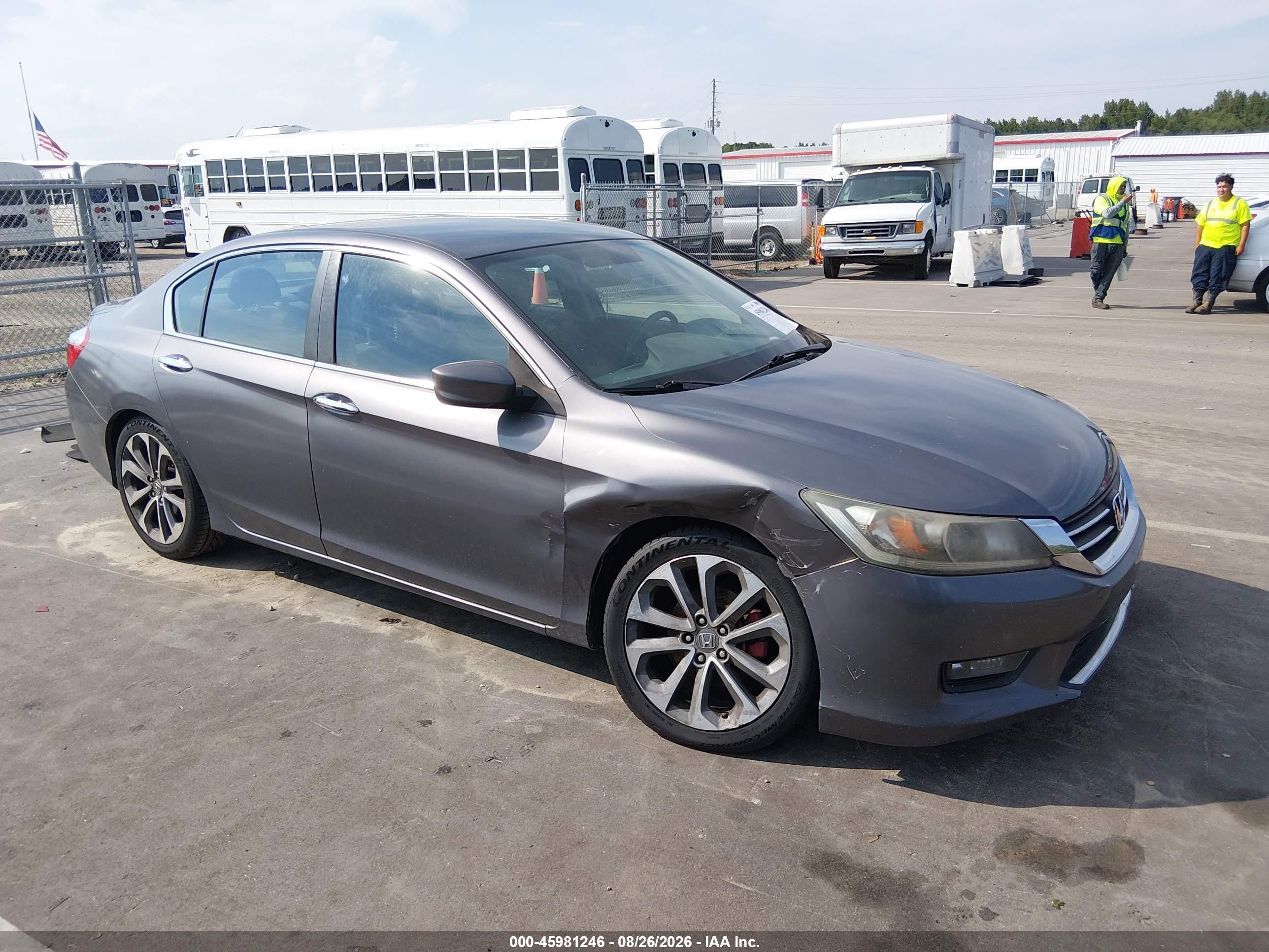 2014 Honda Accord Sport Gray vin: 1HGCR2F57EA094947