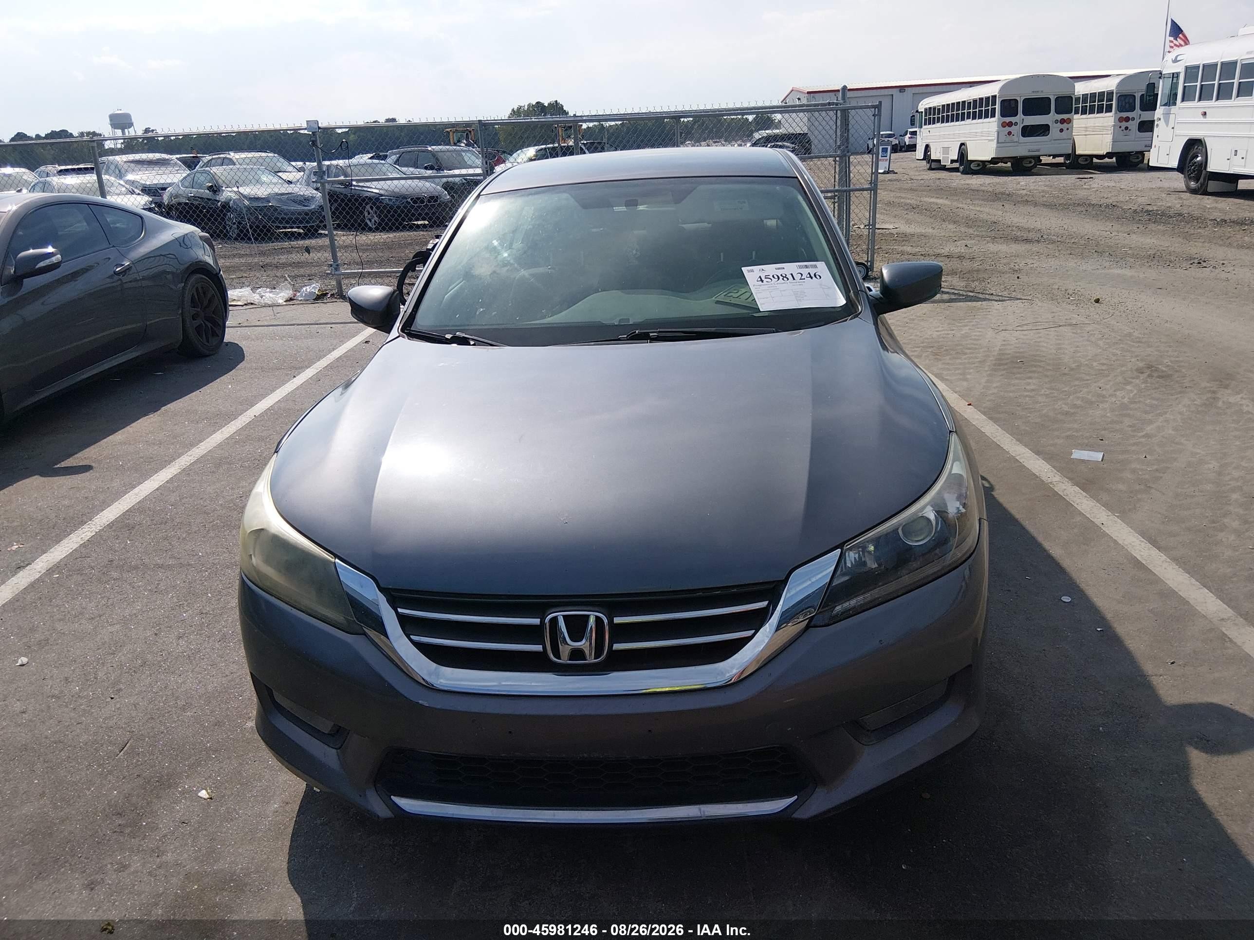 2014 Honda Accord Sport Gray vin: 1HGCR2F57EA094947