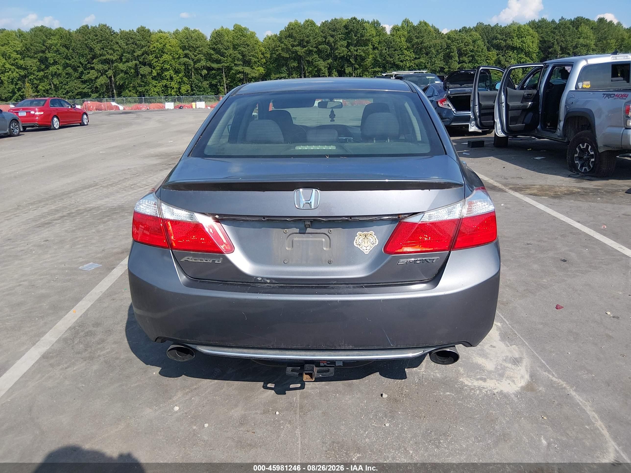 2014 Honda Accord Sport Gray vin: 1HGCR2F57EA094947