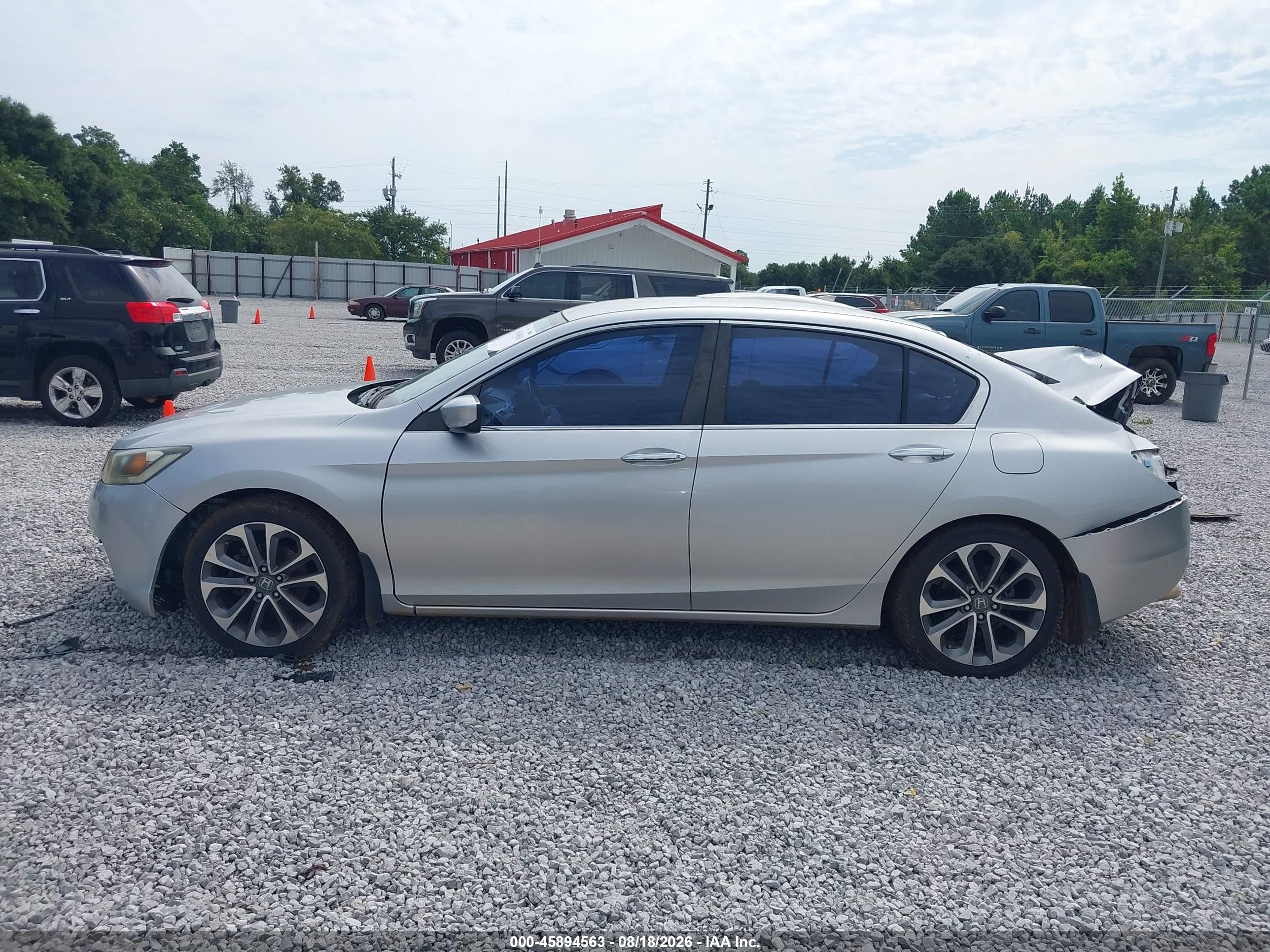 2014 Honda Accord Sport Серебряный vin: 1HGCR2F57EA102710