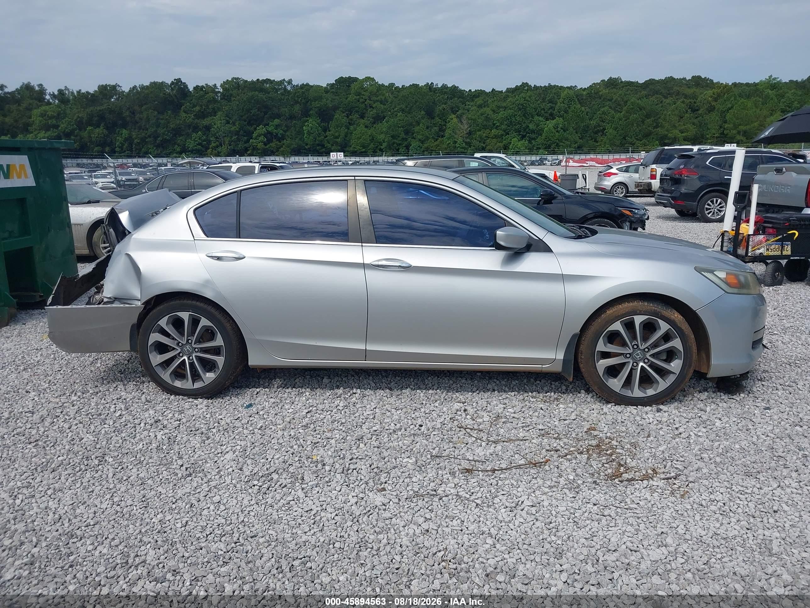 2014 Honda Accord Sport Серебряный vin: 1HGCR2F57EA102710