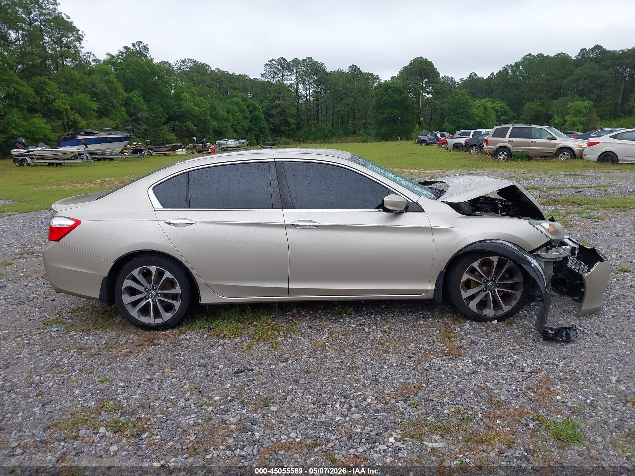 2014 Honda Accord Sport Желто-коричневый vin: 1HGCR2F57EA196071