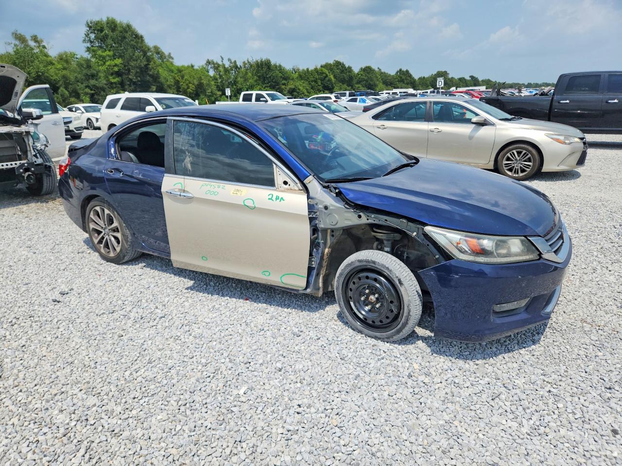 2014 Honda Accord Sport Blue vin: 1HGCR2F57EA196099