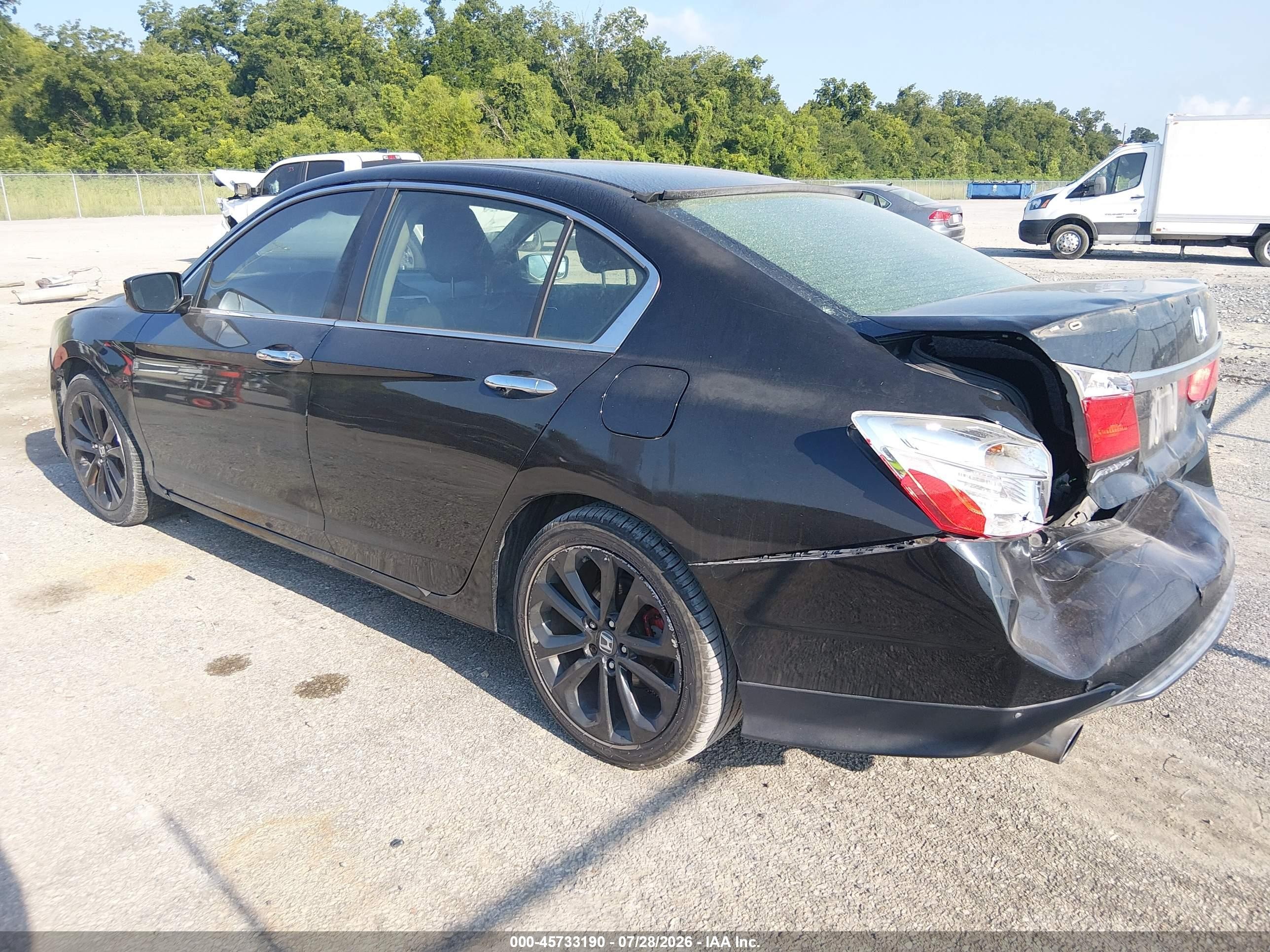 2014 Honda Accord Sport Black vin: 1HGCR2F57EA200166