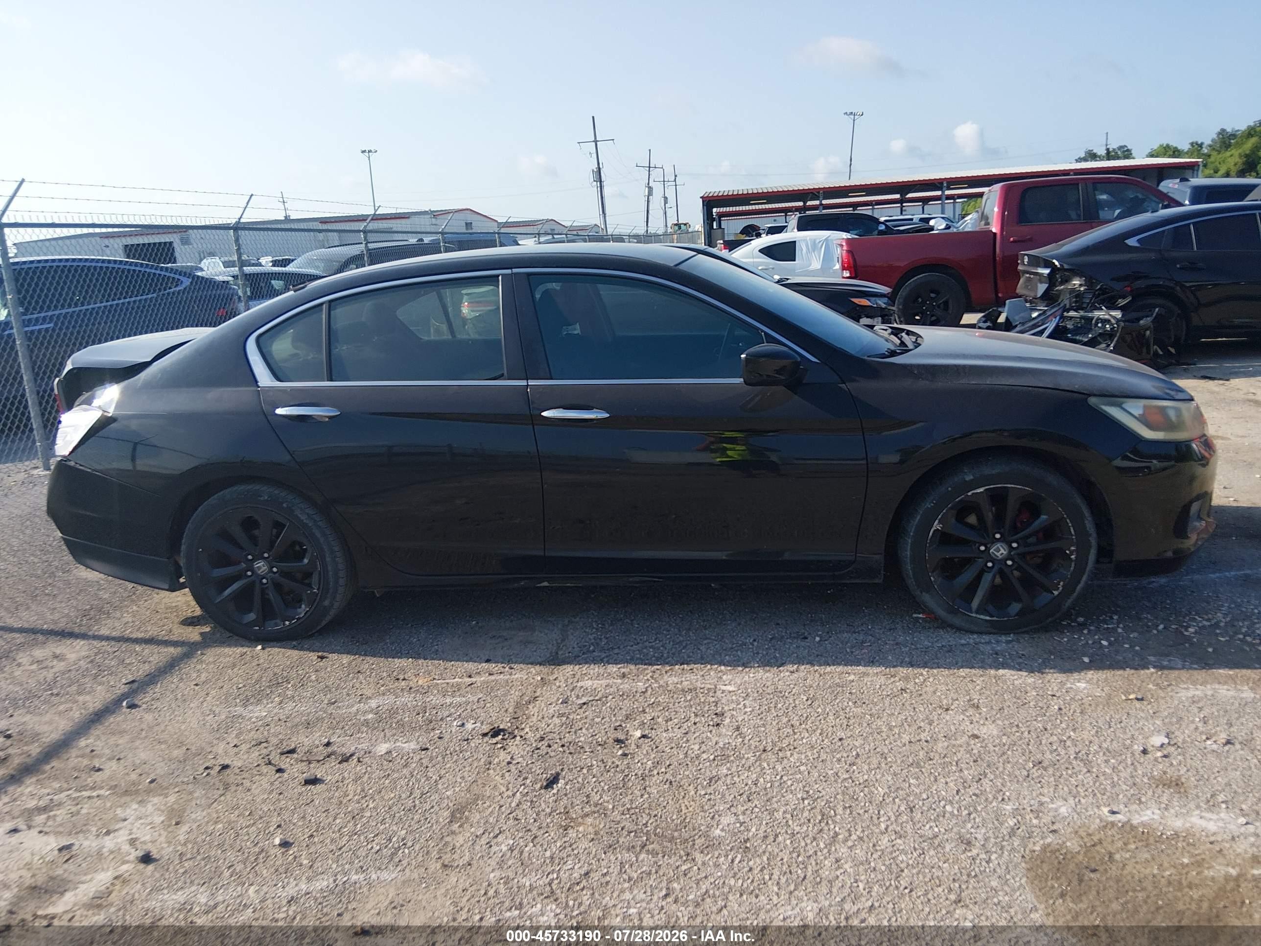 2014 Honda Accord Sport Black vin: 1HGCR2F57EA200166