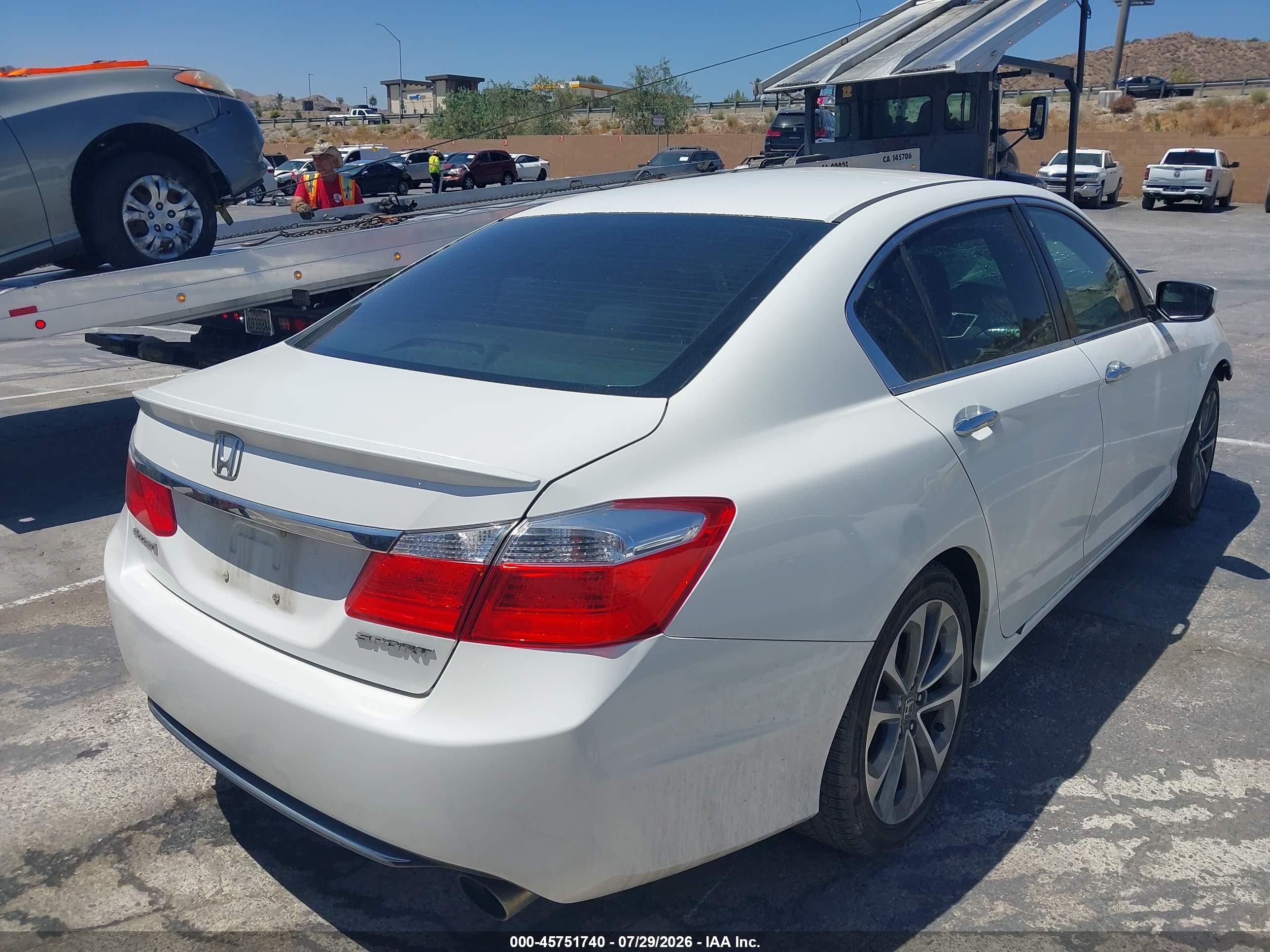 2014 Honda Accord Sport Белый vin: 1HGCR2F57EA225357