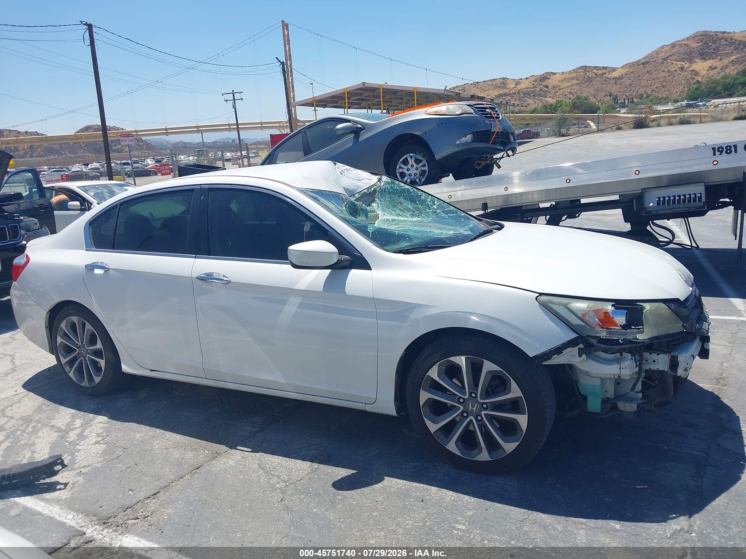 2014 Honda Accord Sport Белый vin: 1HGCR2F57EA225357