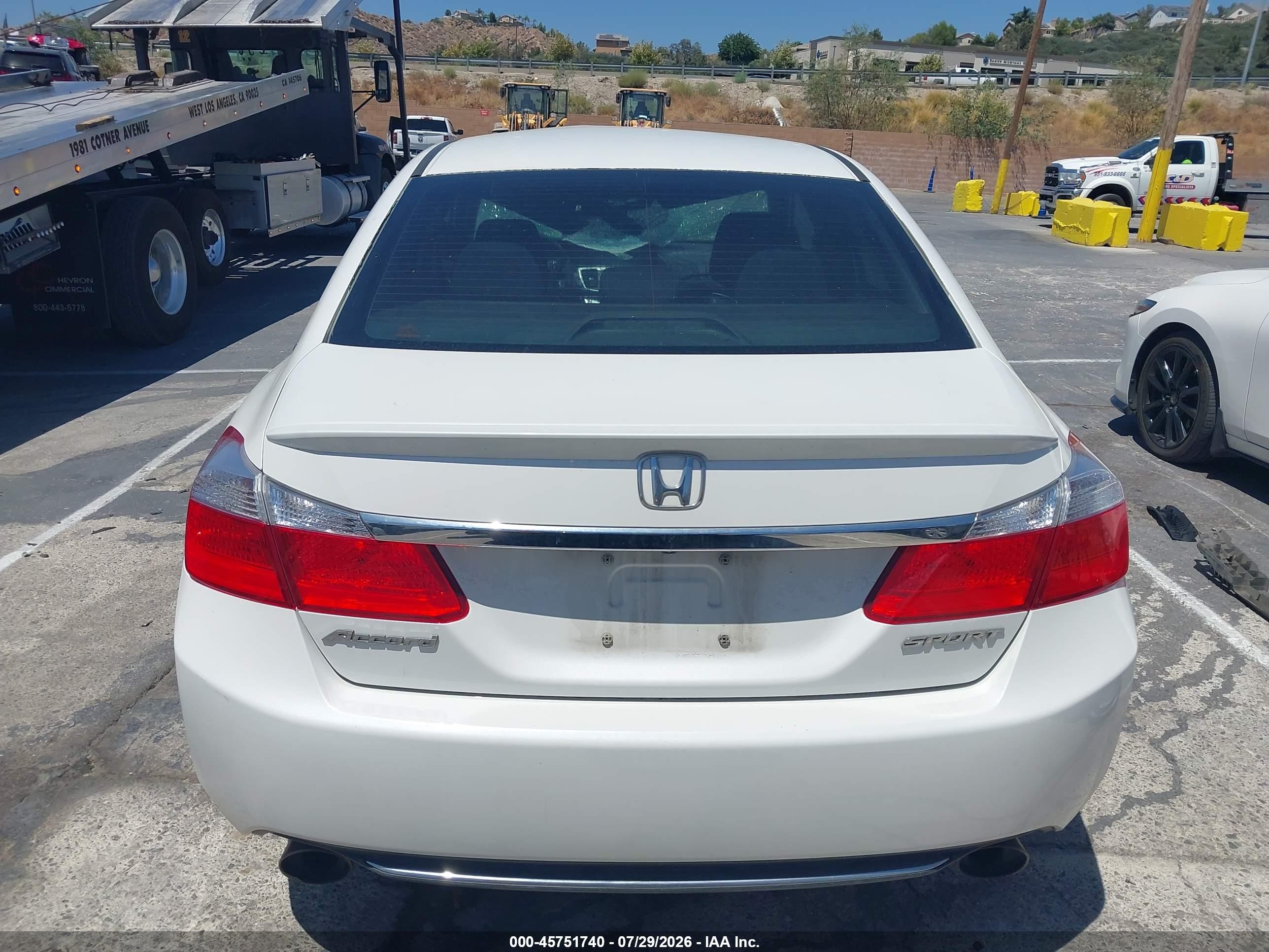 2014 Honda Accord Sport Белый vin: 1HGCR2F57EA225357