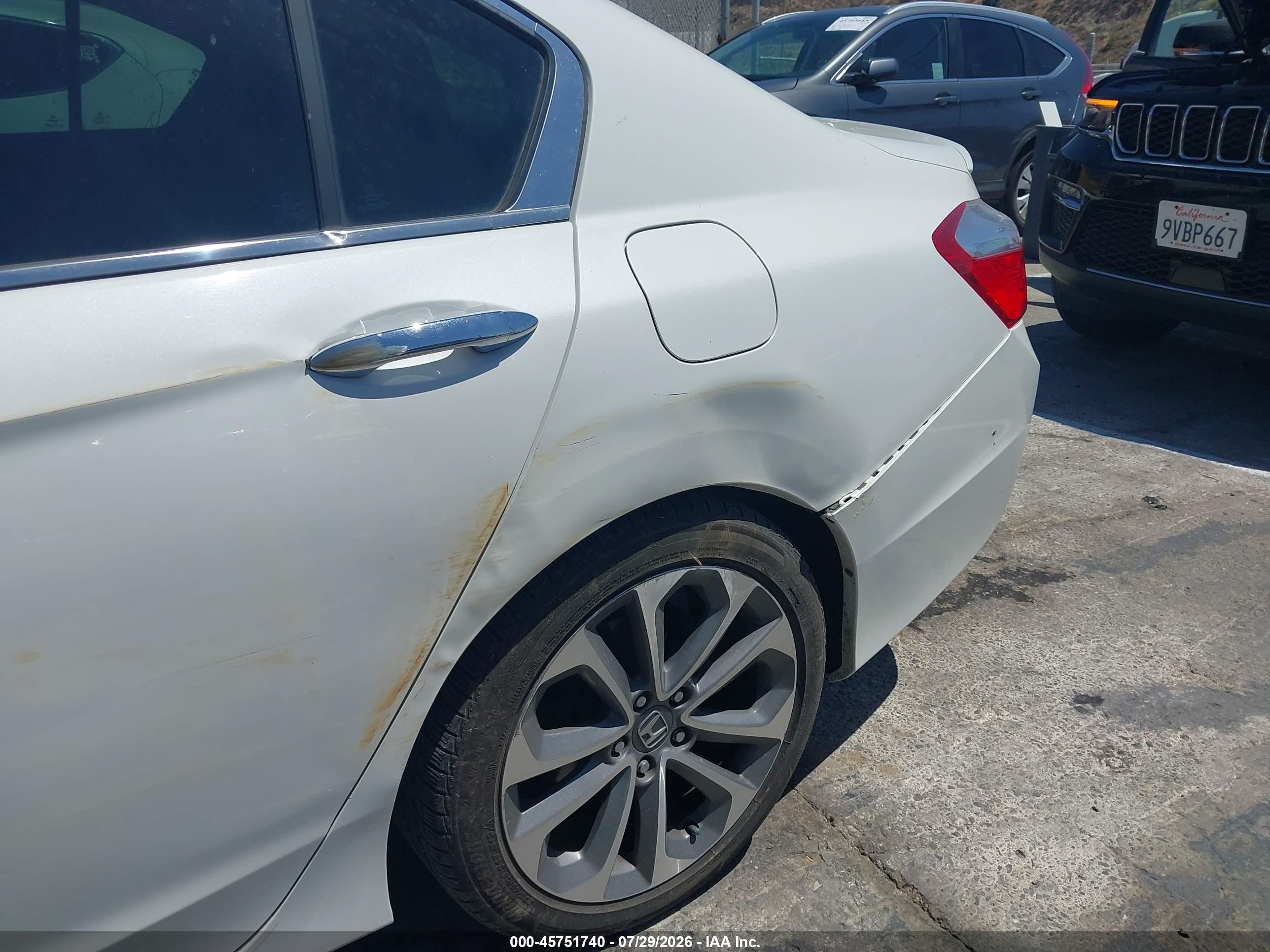 2014 Honda Accord Sport Белый vin: 1HGCR2F57EA225357
