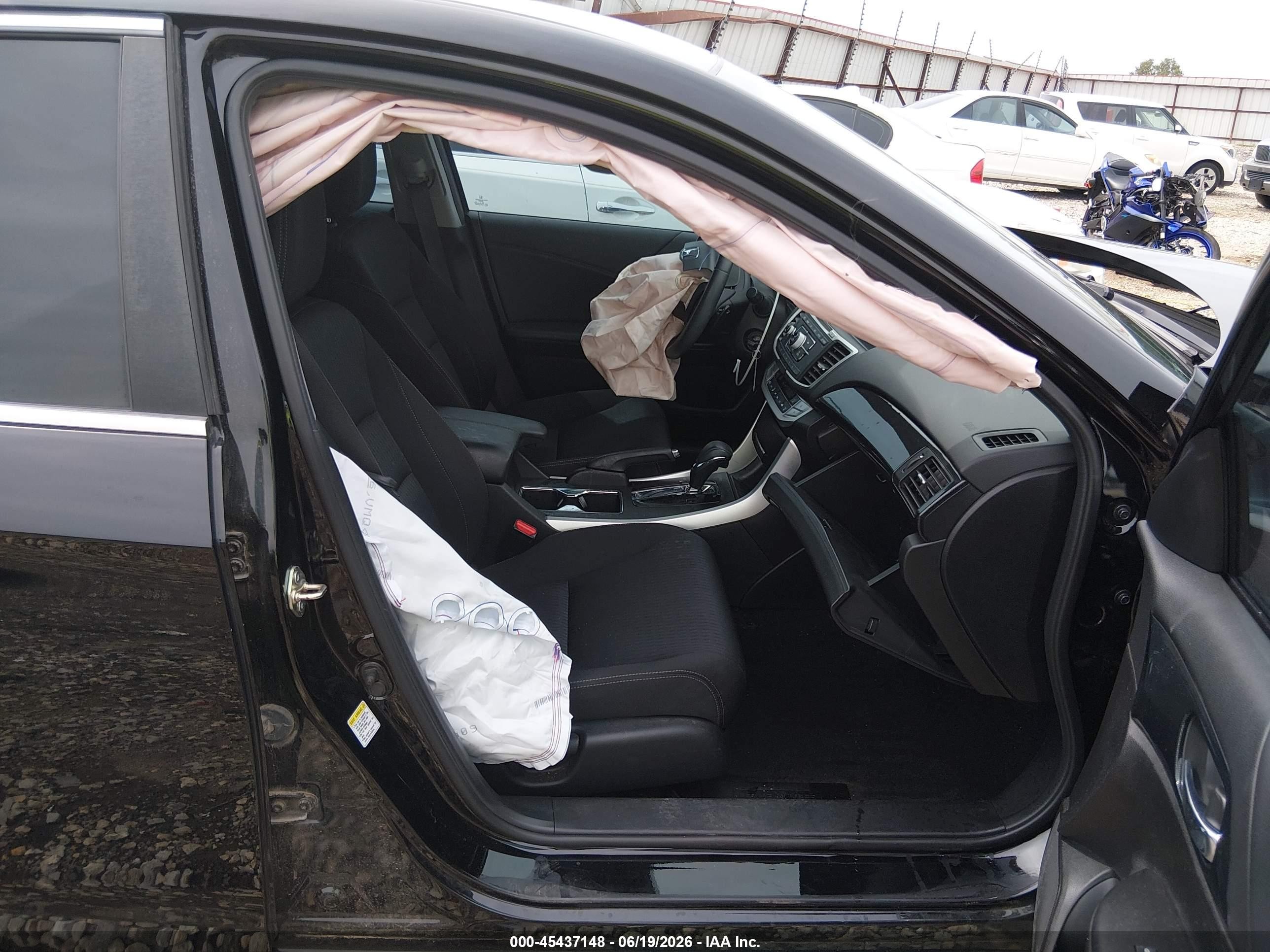 2014 Honda Accord Sport Черный vin: 1HGCR2F57EA225763
