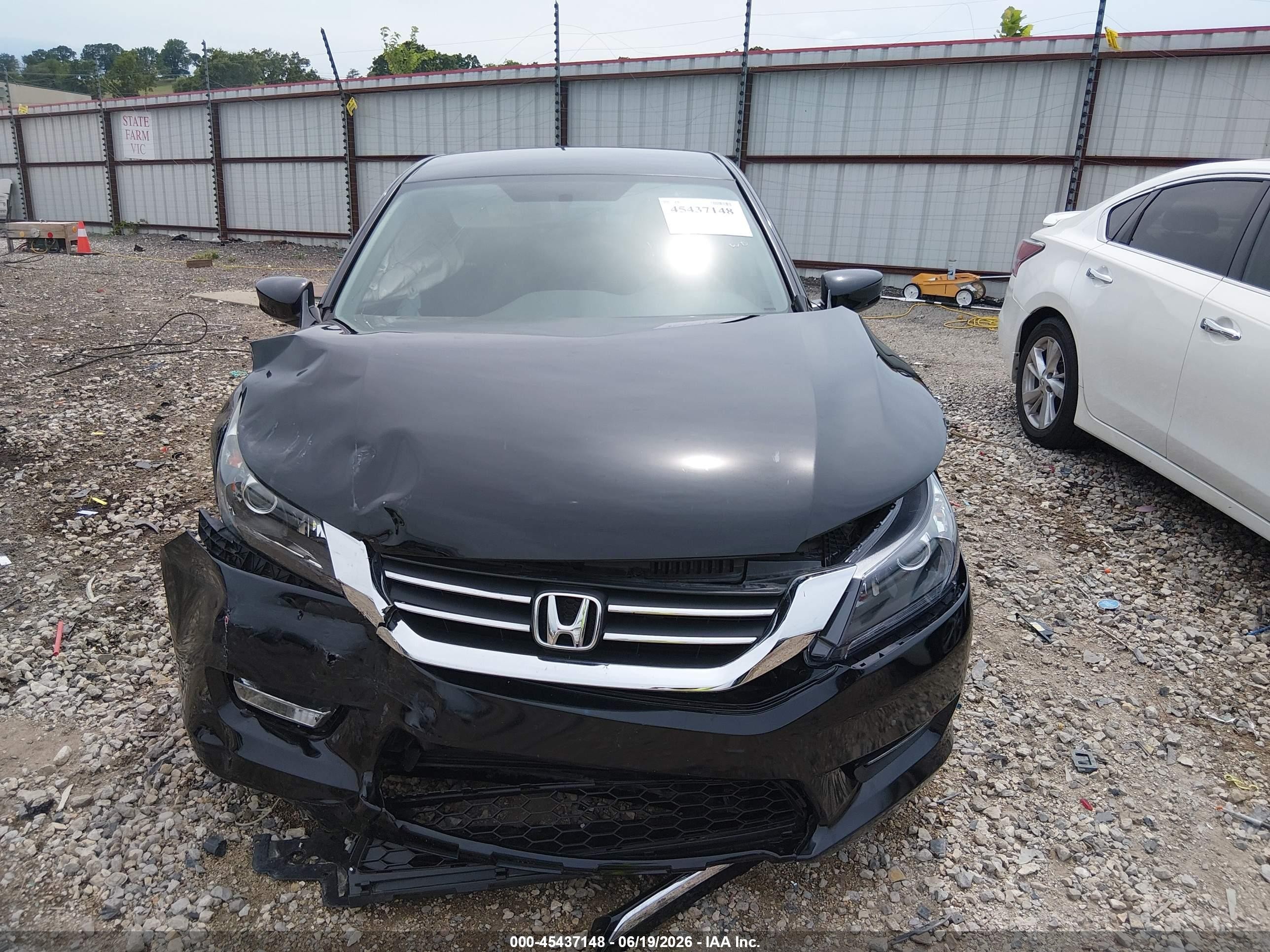 2014 Honda Accord Sport Черный vin: 1HGCR2F57EA225763