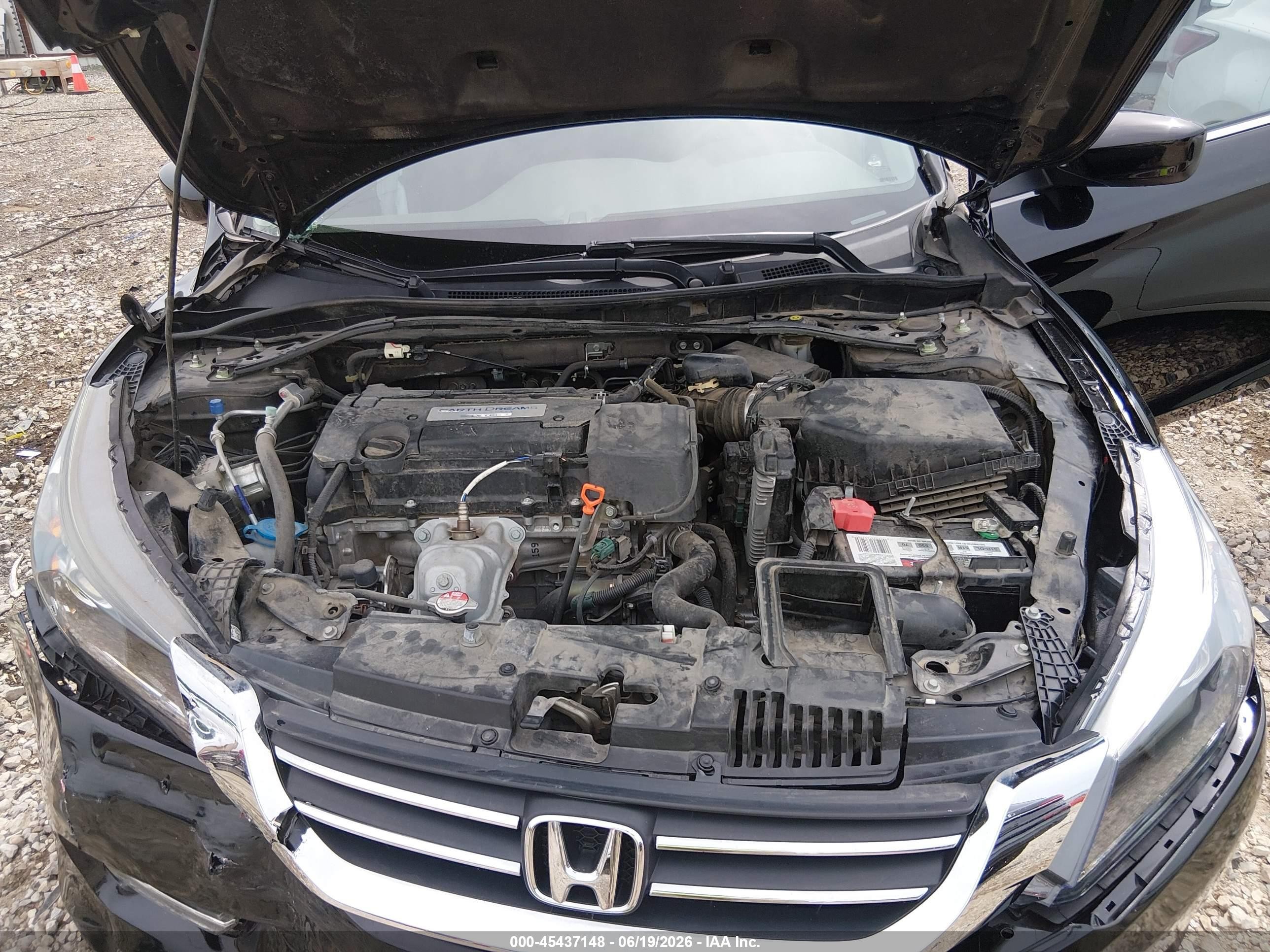 2014 Honda Accord Sport Черный vin: 1HGCR2F57EA225763