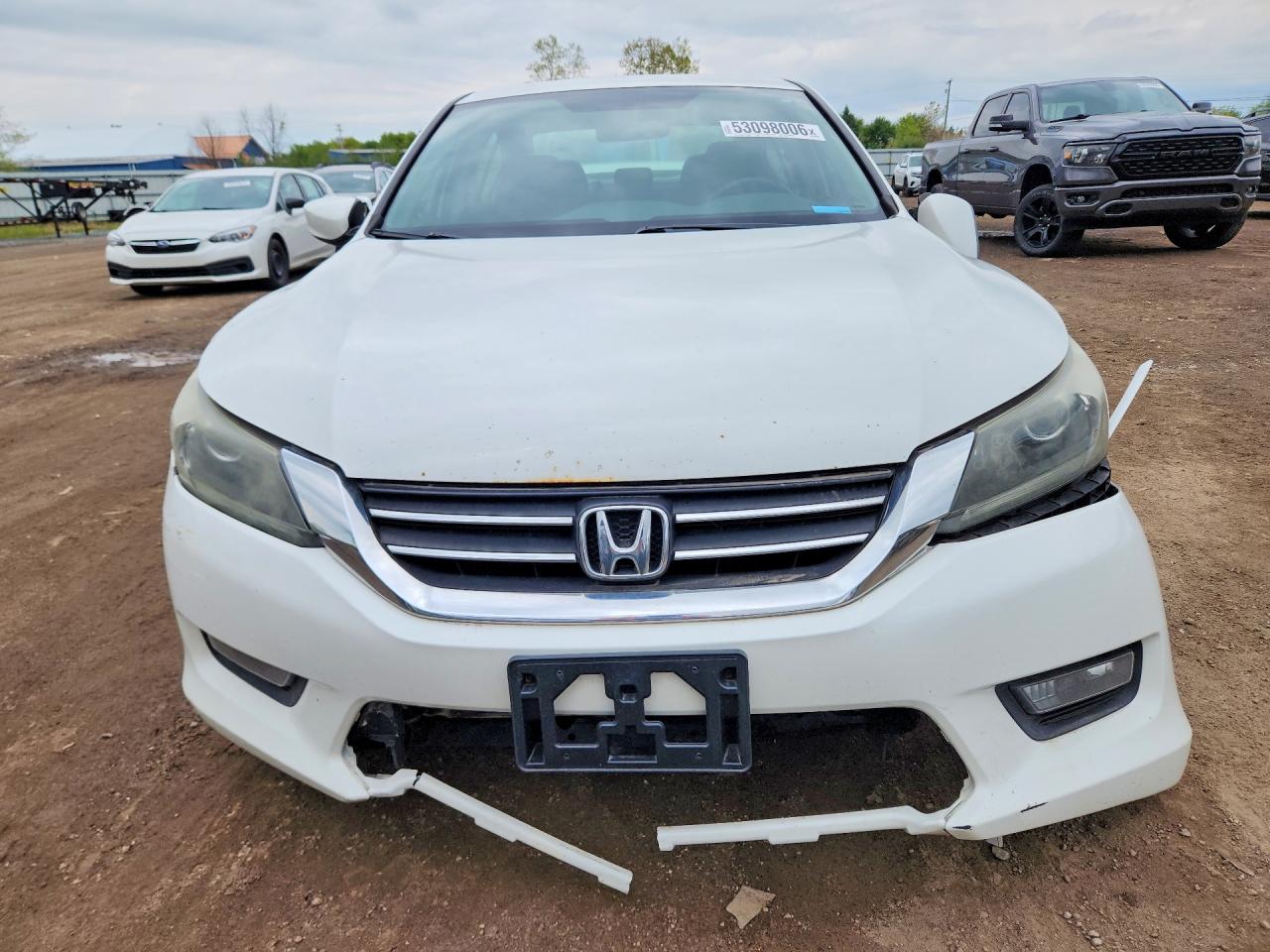 2014 Honda Accord Sport White vin: 1HGCR2F57EA231997