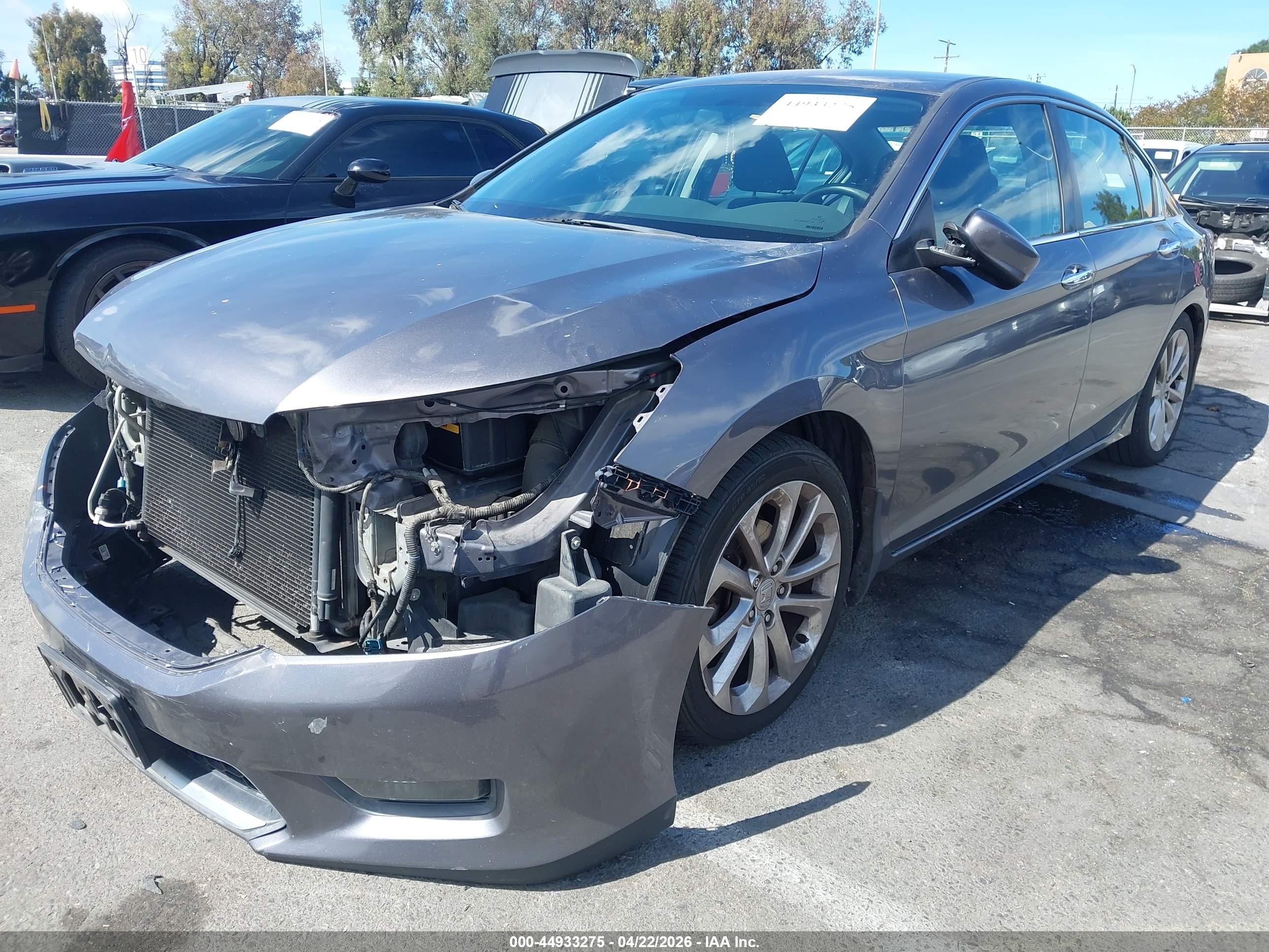 2014 Honda Accord Sport Gray vin: 1HGCR2F57EA257077