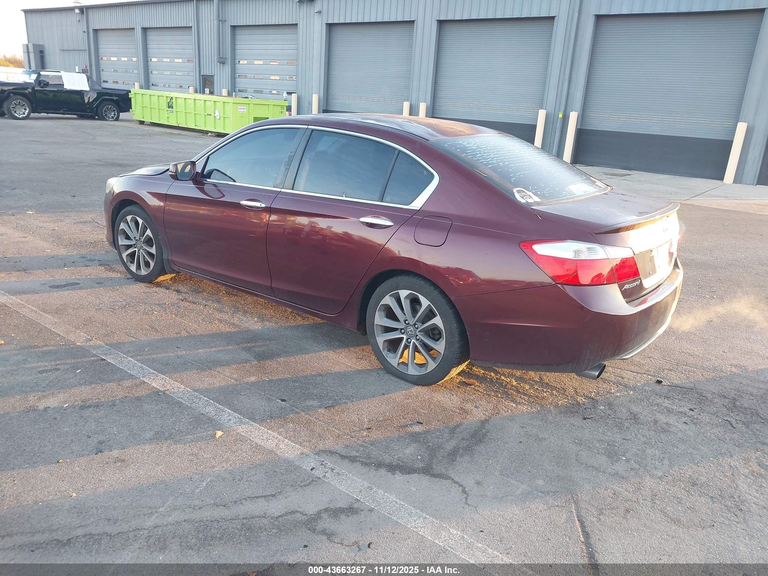 2014 Honda Accord Sport Maroon vin: 1HGCR2F57EA806437