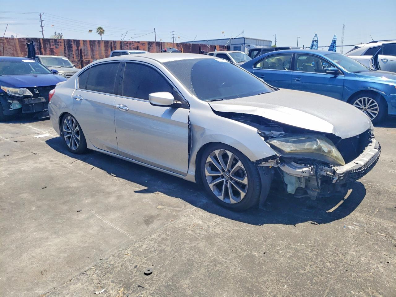 2015 Honda Accord Sport Gray vin: 1HGCR2F57FA021935
