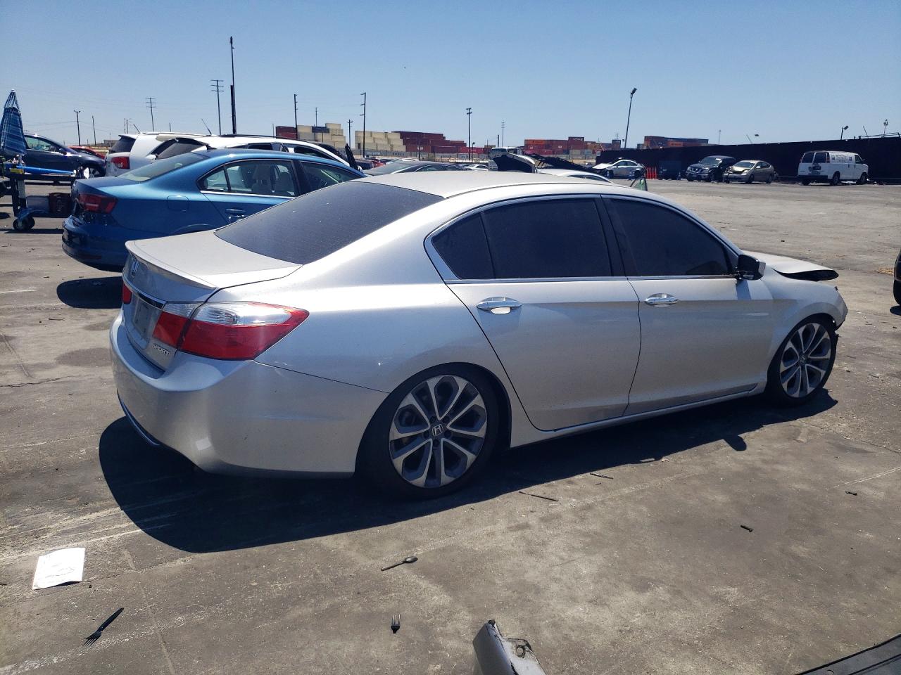2015 Honda Accord Sport Gray vin: 1HGCR2F57FA021935
