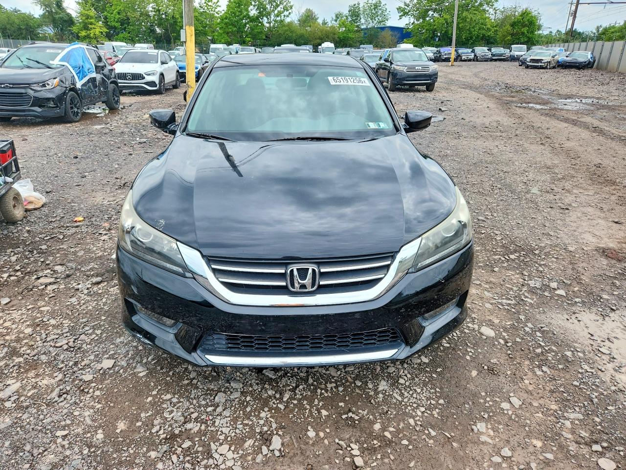 2015 Honda Accord Sport Черный vin: 1HGCR2F57FA046706