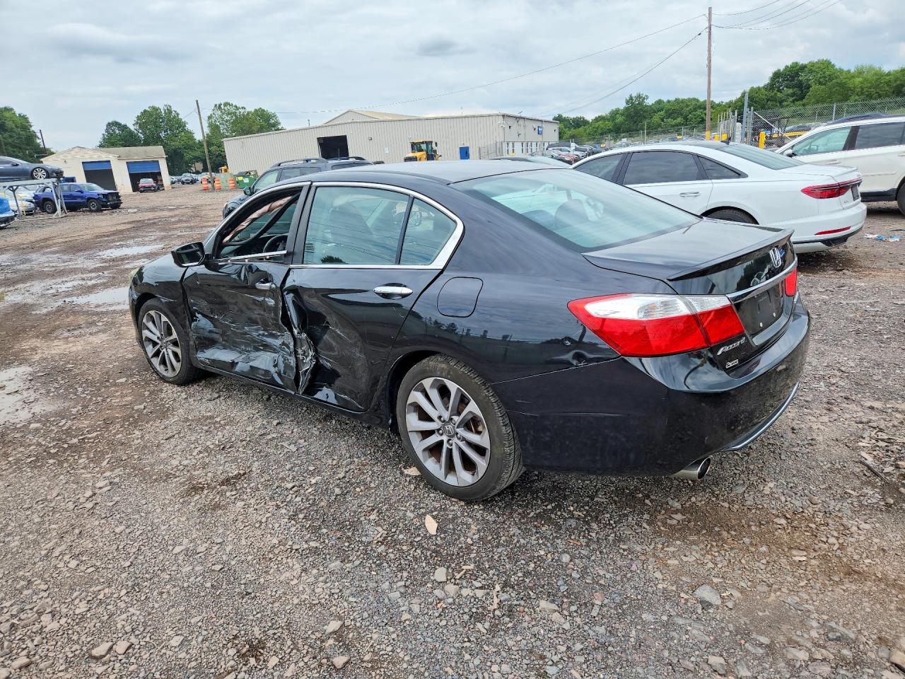 2015 Honda Accord Sport Черный vin: 1HGCR2F57FA046706