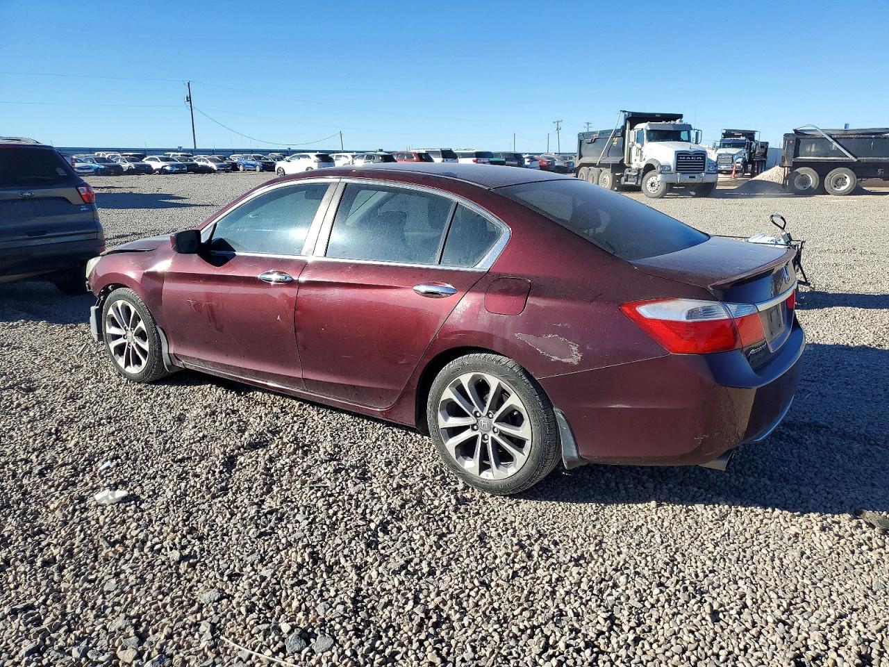 2015 Honda Accord Sport Maroon vin: 1HGCR2F57FA048908
