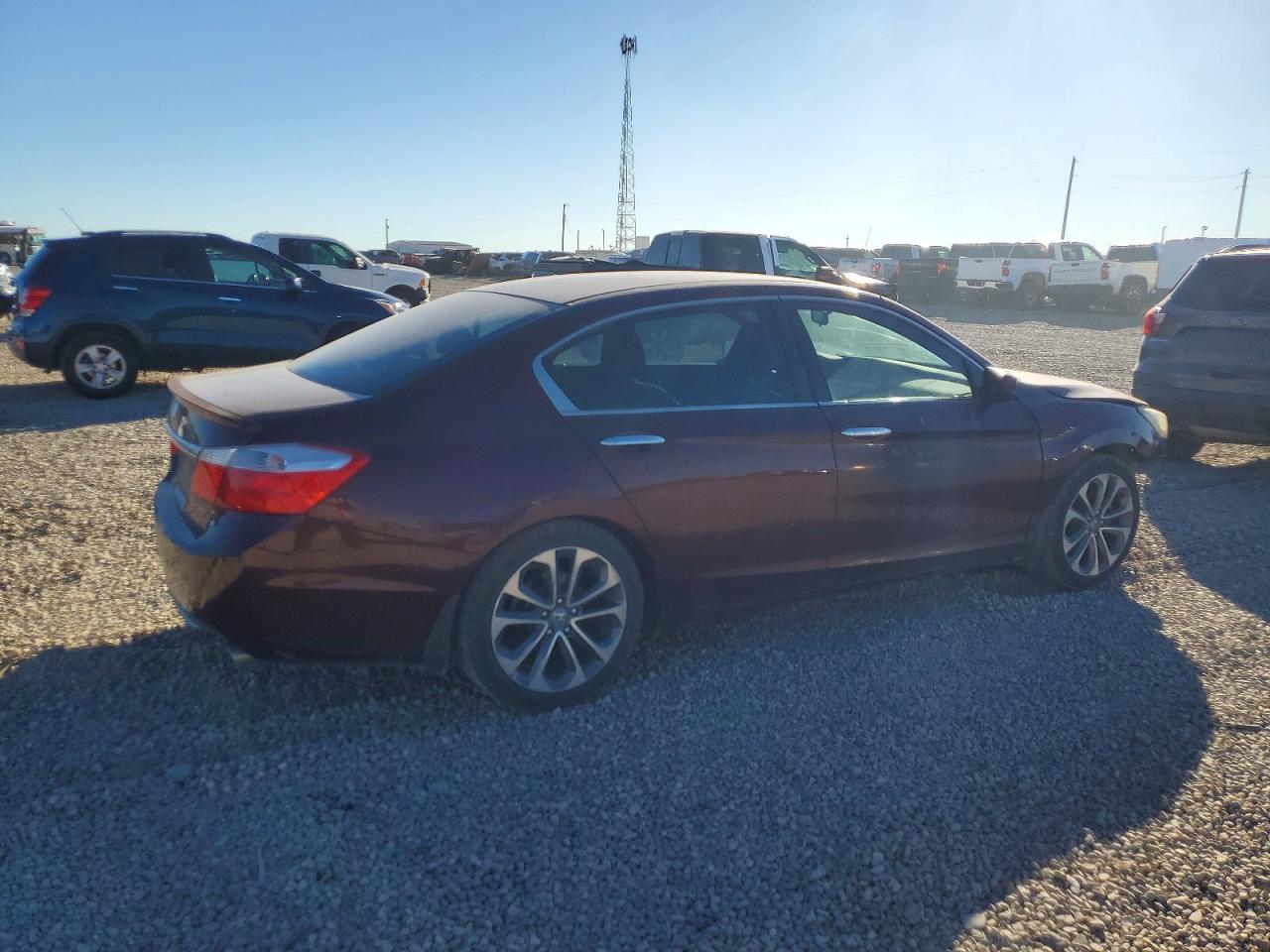 2015 Honda Accord Sport Maroon vin: 1HGCR2F57FA048908