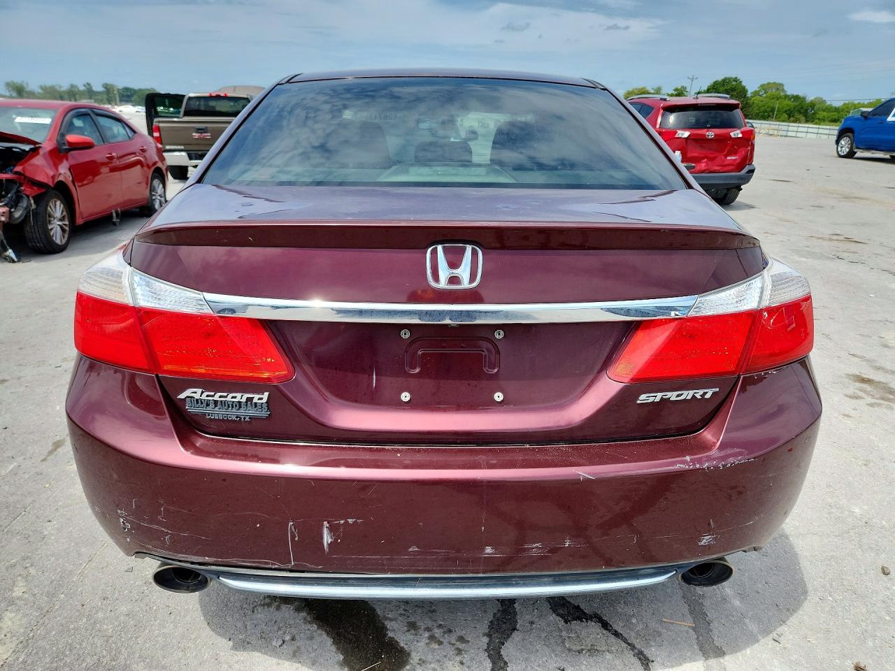 2015 Honda Accord Sport Burgundy vin: 1HGCR2F57FA048908