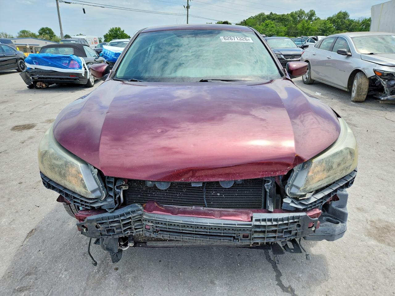 2015 Honda Accord Sport Burgundy vin: 1HGCR2F57FA048908