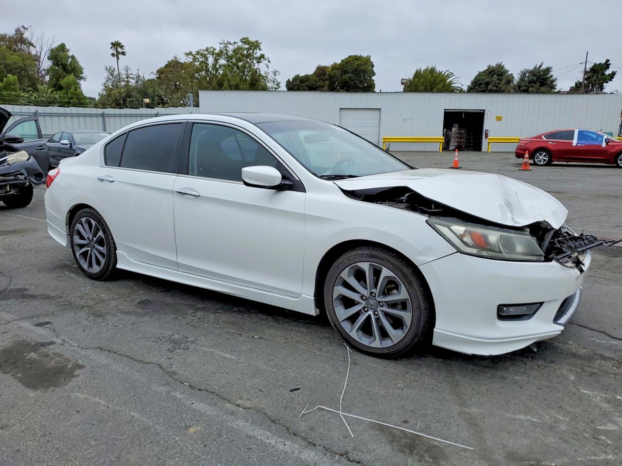 2015 Honda Accord Sport Белый vin: 1HGCR2F57FA071685