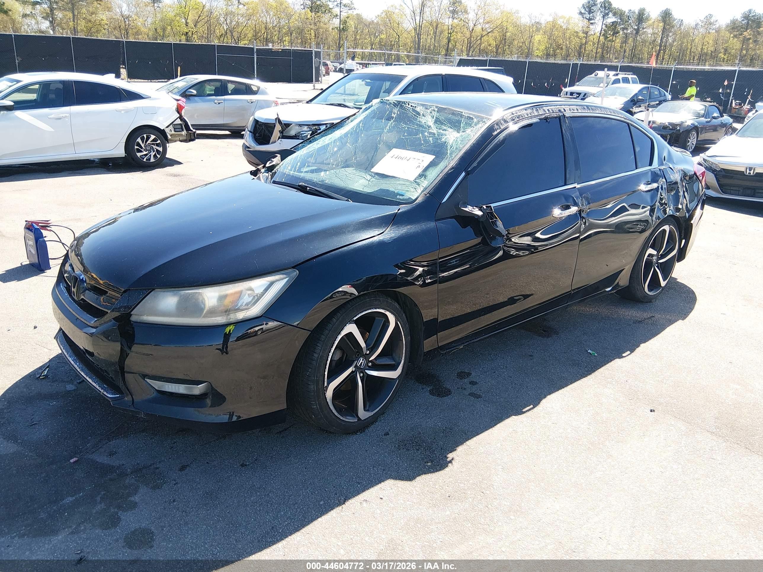 2015 Honda Accord Sport Black vin: 1HGCR2F57FA119816