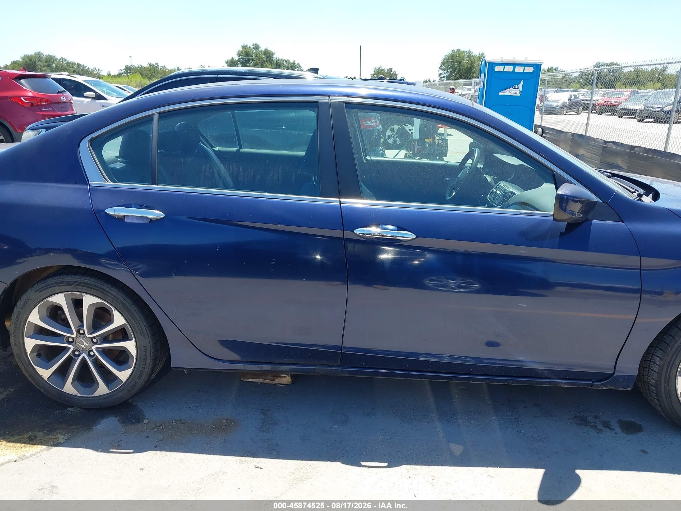 2015 Honda Accord Sport Blue vin: 1HGCR2F57FA134266