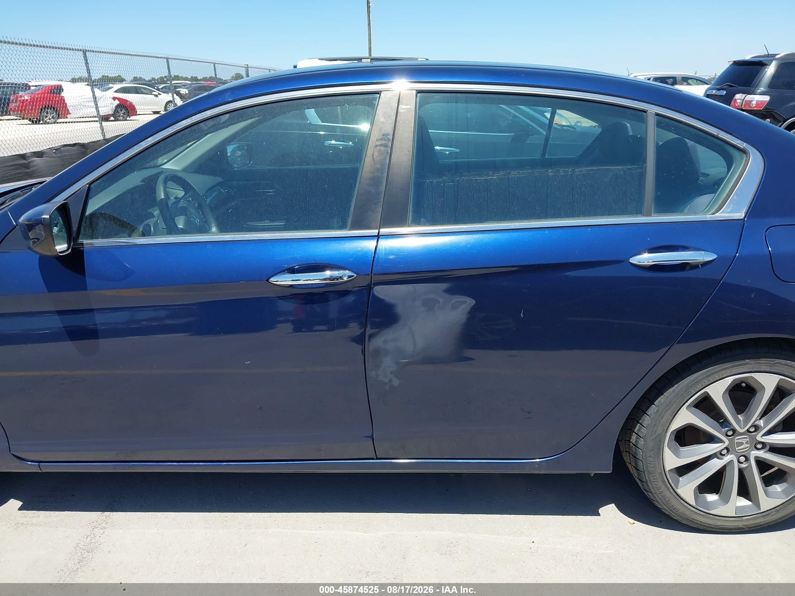 2015 Honda Accord Sport Blue vin: 1HGCR2F57FA134266