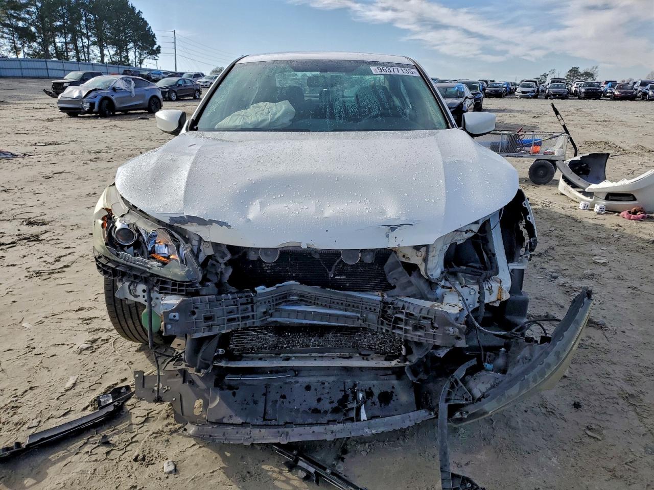 2015 Honda Accord Sport White vin: 1HGCR2F57FA233427