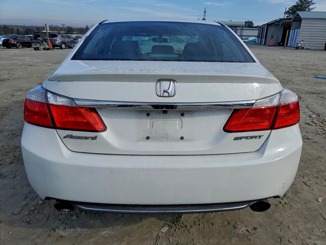 2015 Honda Accord Sport White vin: 1HGCR2F57FA233427