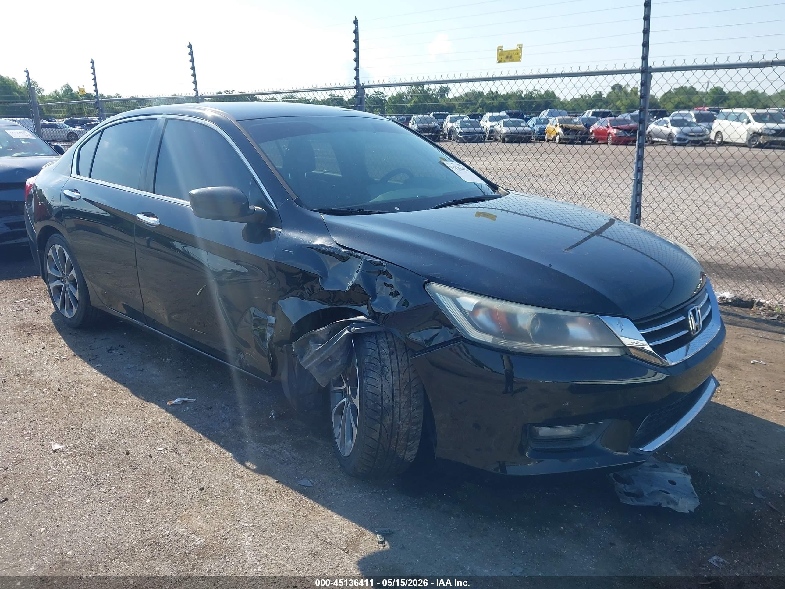 2015 Honda Accord Sport Black vin: 1HGCR2F57FA238286