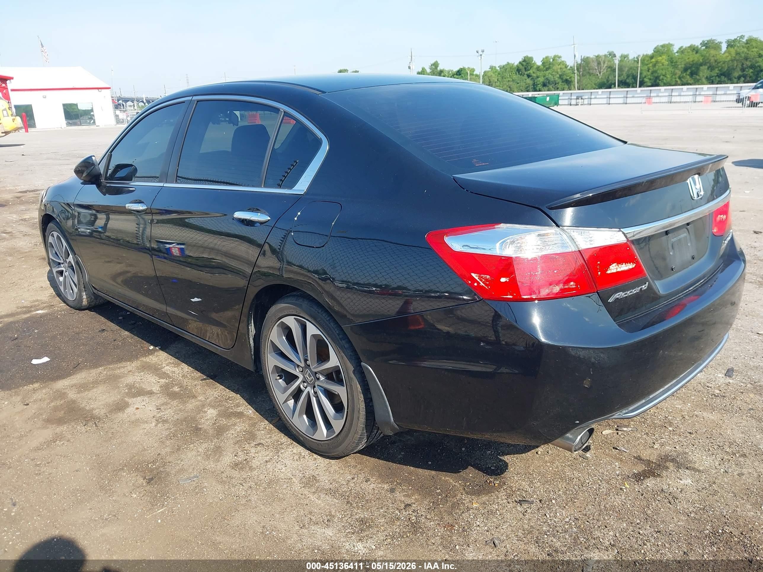 2015 Honda Accord Sport Black vin: 1HGCR2F57FA238286