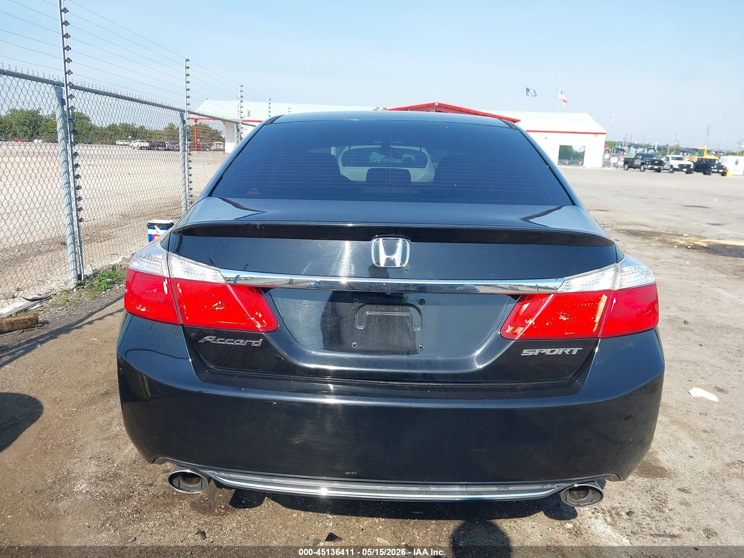 2015 Honda Accord Sport Black vin: 1HGCR2F57FA238286
