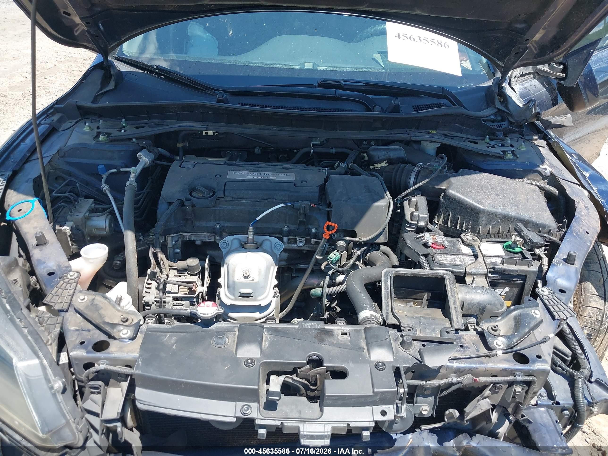 2015 Honda Accord Sport Синий vin: 1HGCR2F57FA273426