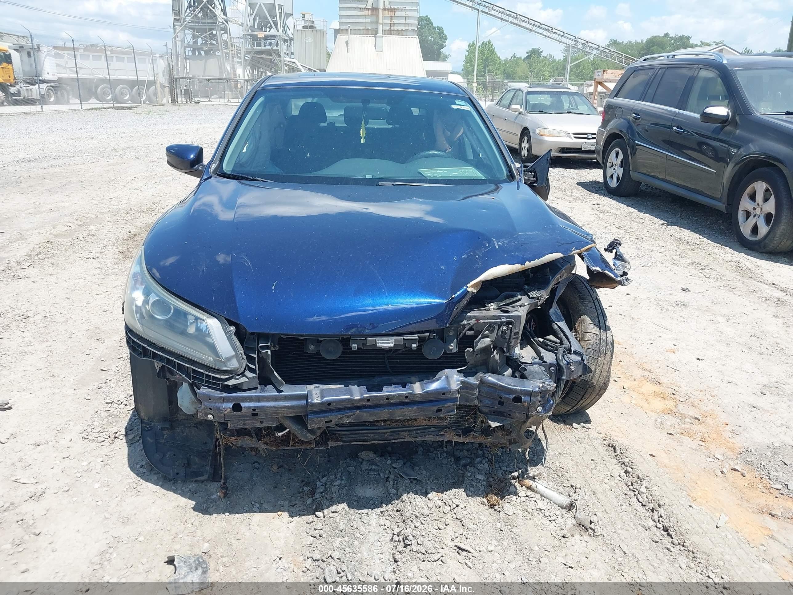 2015 Honda Accord Sport Синий vin: 1HGCR2F57FA273426