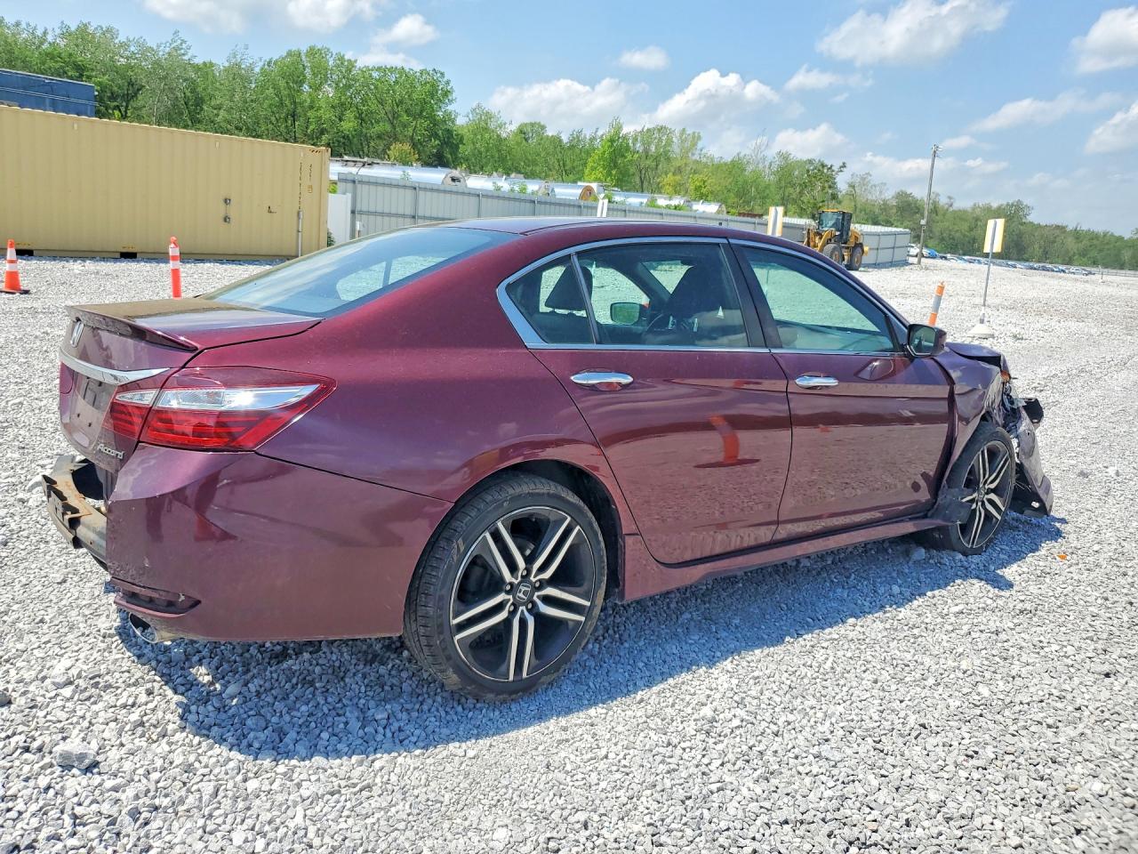 2016 Honda Accord Sport Burgundy vin: 1HGCR2F57GA084860