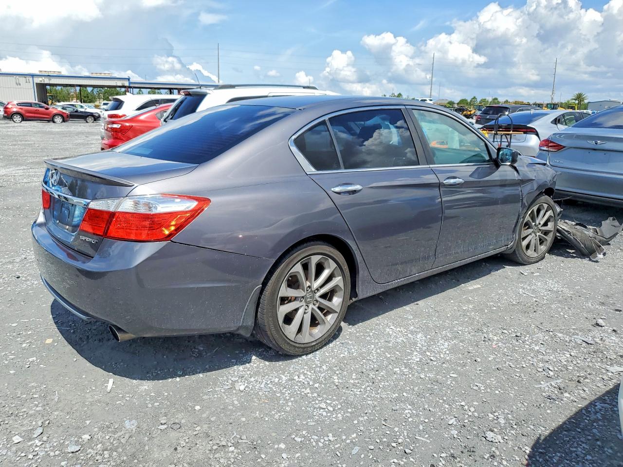 2013 Honda Accord Sport Серый vin: 1HGCR2F58DA004655