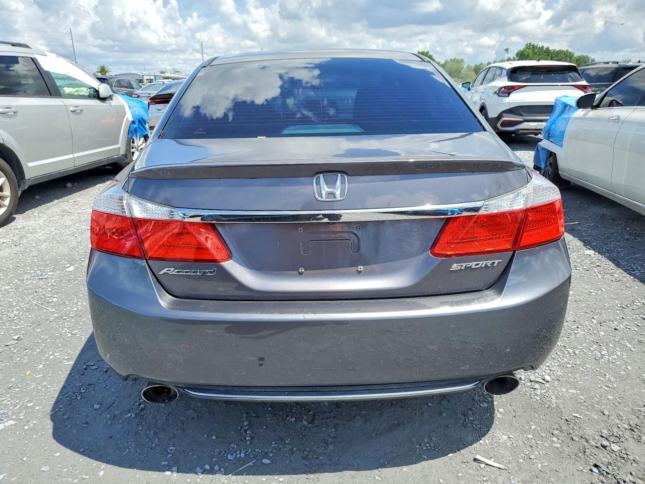 2013 Honda Accord Sport Серый vin: 1HGCR2F58DA004655