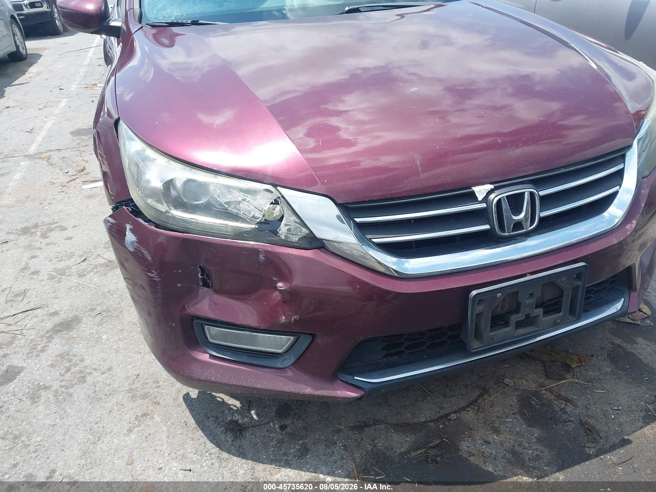 2013 Honda Accord Sport Burgundy vin: 1HGCR2F58DA009127