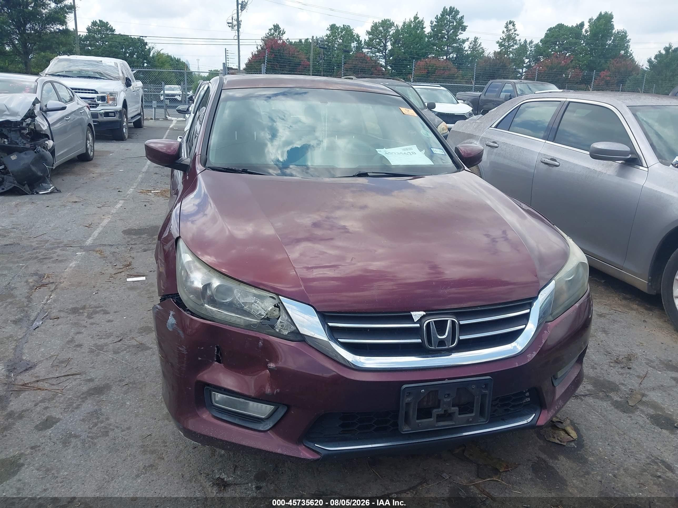 2013 Honda Accord Sport Burgundy vin: 1HGCR2F58DA009127