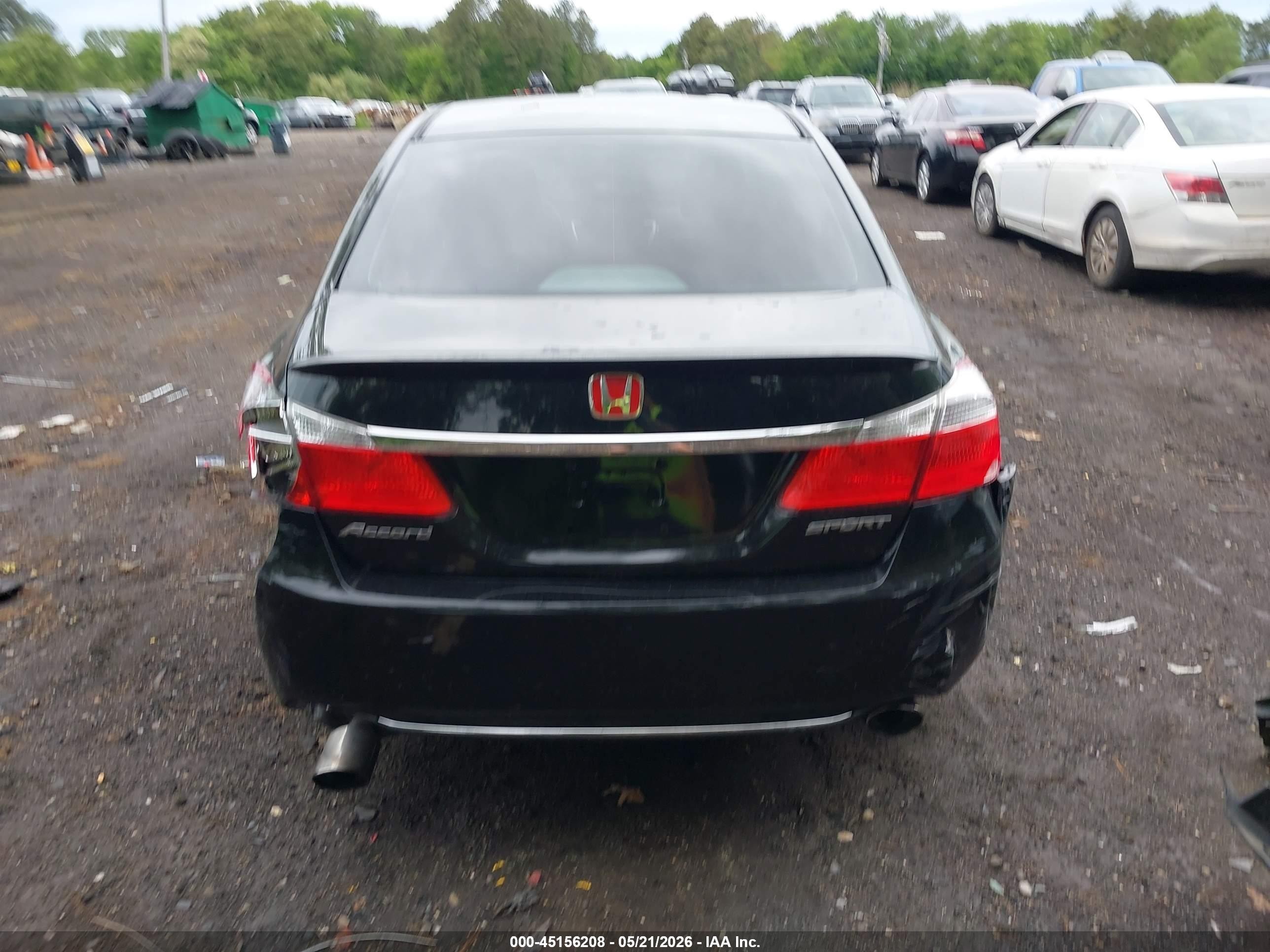 2013 Honda Accord Sport Черный vin: 1HGCR2F58DA042242