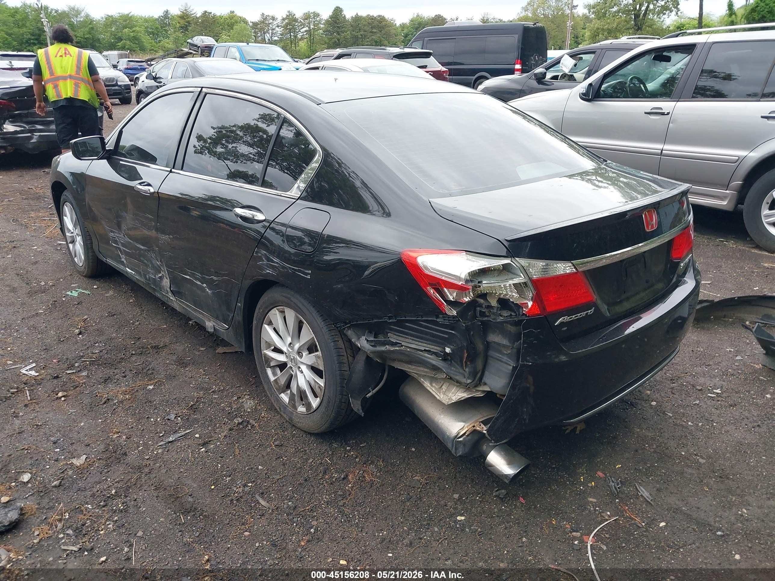 2013 Honda Accord Sport Черный vin: 1HGCR2F58DA042242